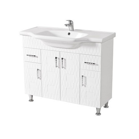 Шкаф Ассоль 100 с мебельным умывальником Yeni Klasik 100