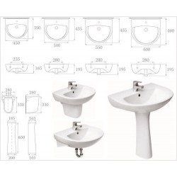 Коллекция умывальников Президент 60х49