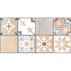 Плитка Лофт бежевый декорированный